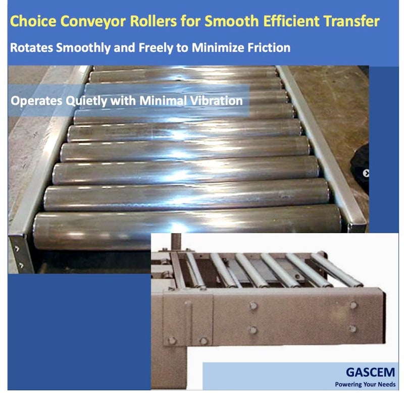 Gascem 10"BF Length 1.5" Dia Galvanized Steel Conveyor Roller, Axle Diameter 1/4" I Pack of 2 Conveyor Rollers I Replacement Steel Roller for Rollers Conveyor, Roller Stands for Woodworking, Cat/Dog Fence - Image 5